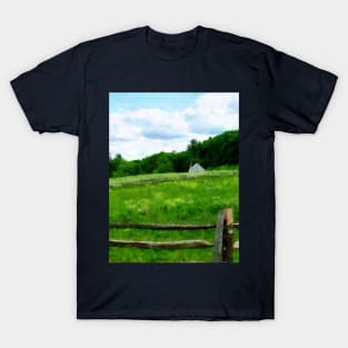 Farm - Field Near Weathered Barn T-Shirt